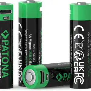 PATONA AA/LR6 1,5V s USB-C nabíjaním, 4 ks