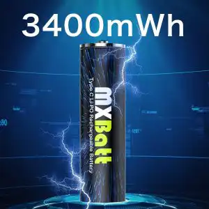 MXBatt Lithium 1.5V, 3400mWh, USB-C
