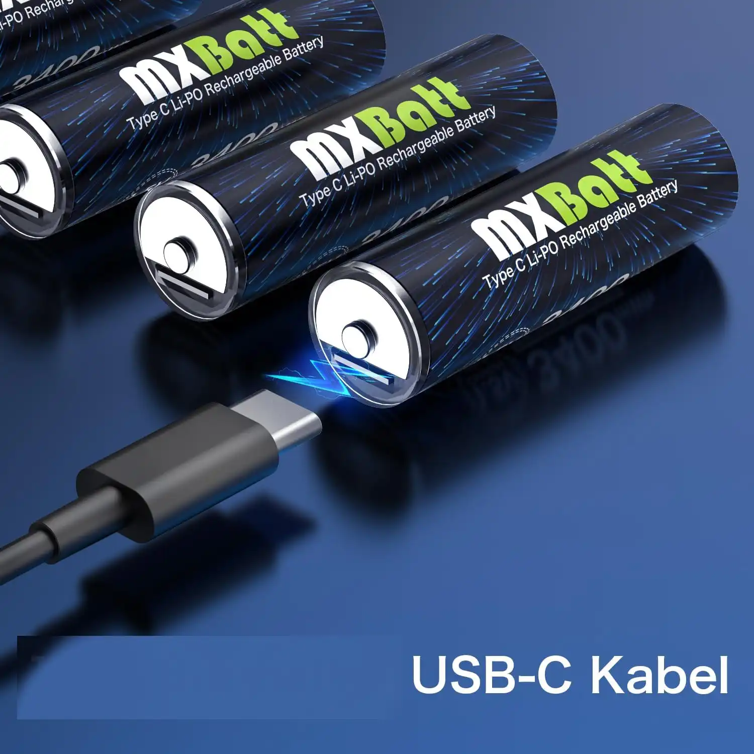 MXBatt Lithium 1.5V, 3400mWh, USB-C, 20ks – Obrázok 4