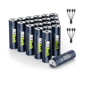 MXBatt Lithium 1.5V, 3400mWh, USB-C, 20ks