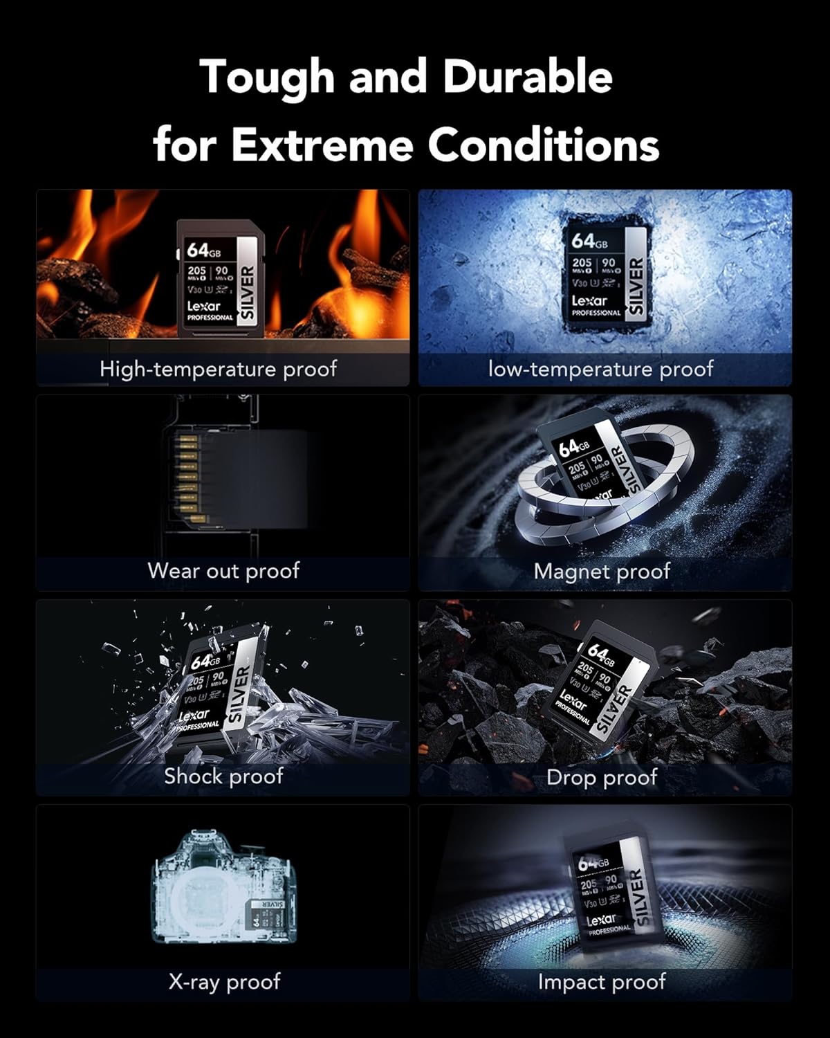 Lexar Silver SD karta 64 GB