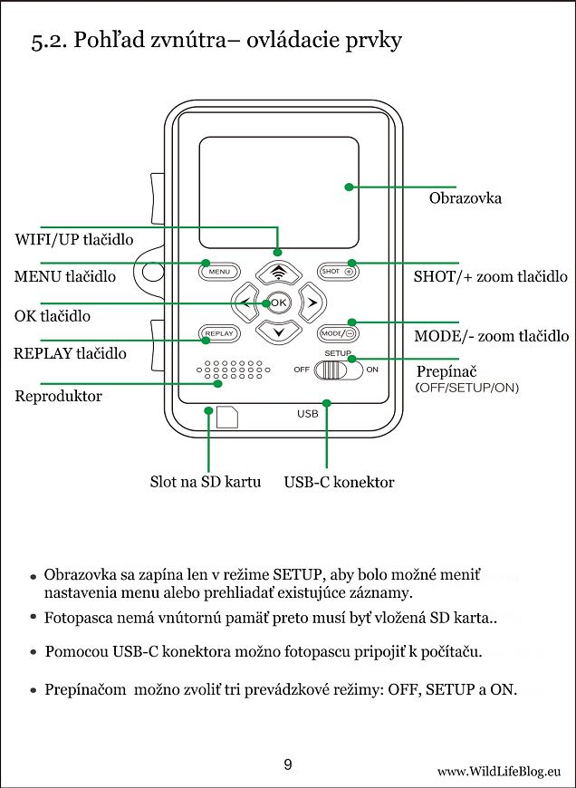 Návod fotopasca Lynx PRO & Eye