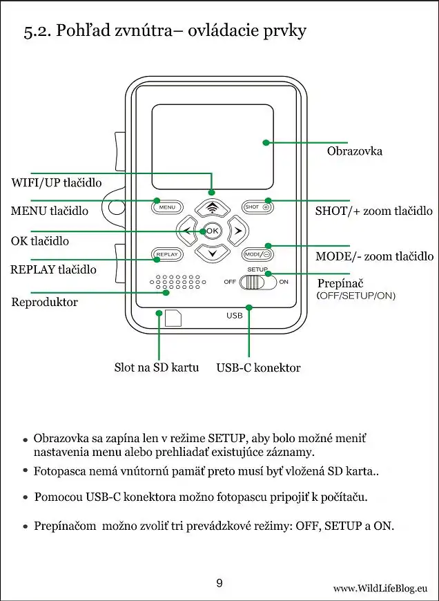 Návod fotopasca Lynx PRO & Eye