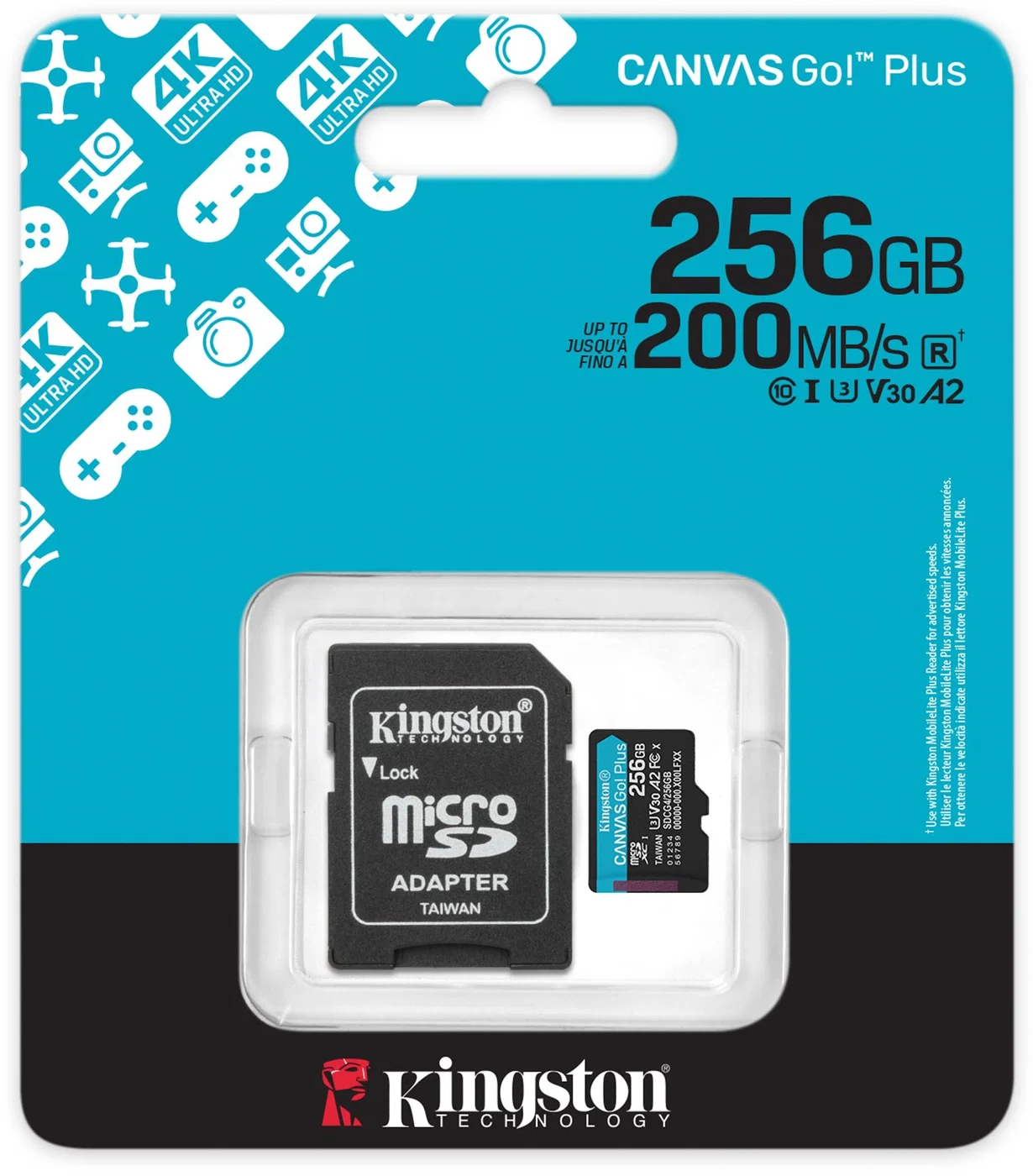 Kingston microSDXC Canvas Go Plus Gen4 256 GB – Obrázok 2